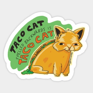 taco cat Sticker